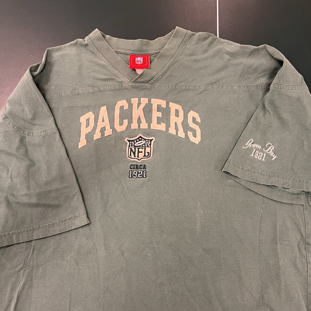 Vintage 2004 NFL Originals Green Bay Packers Circa 1921 T-Shirt 3XL Appliqué